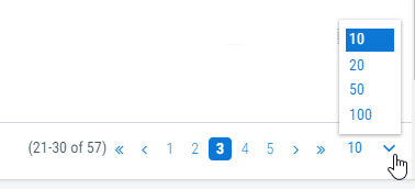 Image of pagination controls